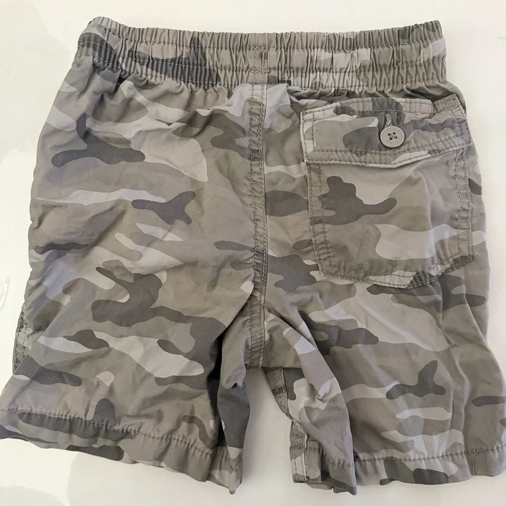 Gap Baby Boy Toddler 4T Camouflage Shorts Pull On Grey Spring Summer